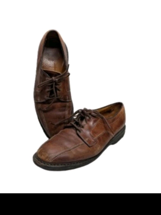Allen Edmonds Mapleton Derby Shoes 10.5 Bicycle Toe Tan Brown Leather bxaz main image 4